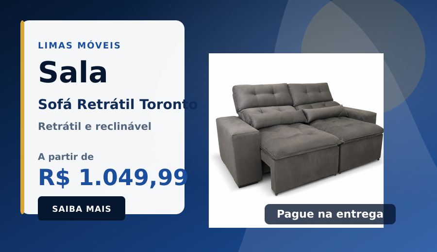 Sofá Retrátil Limas